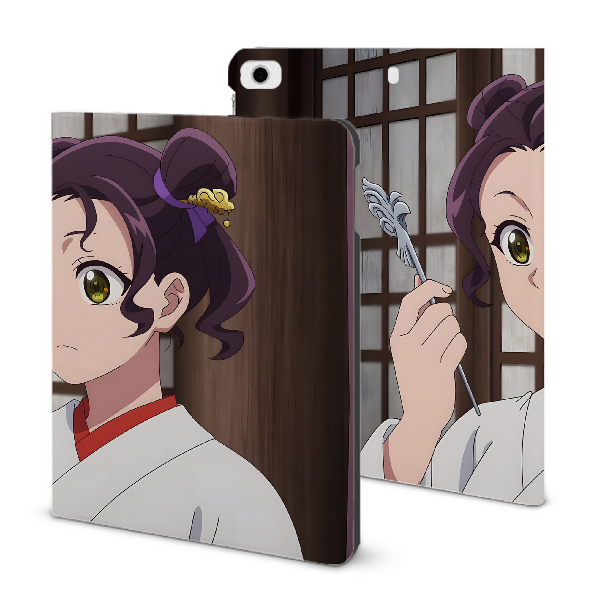 （画像用） 薬屋のひとりごと The Apothecary Diaries IPad ケース ブック型 PUレザー TPU 耐衝撃 軽量 薄型 ペン収納なし 全面保護 IPad 各モデル対応